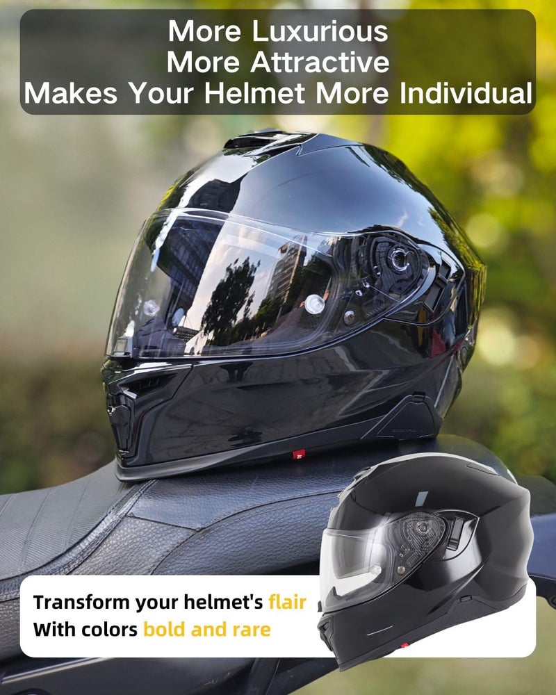 SOMAN T520 Tinted Visor Replacements, R1 Face Shiled Replacements Compatible with T520 ST1400 R1 UV Protection Windproof (Transparent) - Image 4